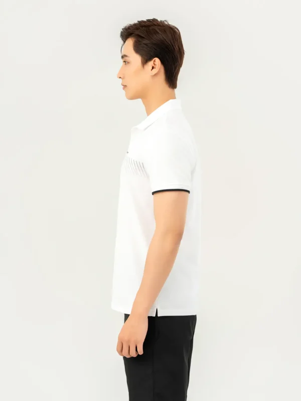 Áo Polo Thể Thao In Kẻ Ngang Ngực (SAM6065) - Hình ảnh 3